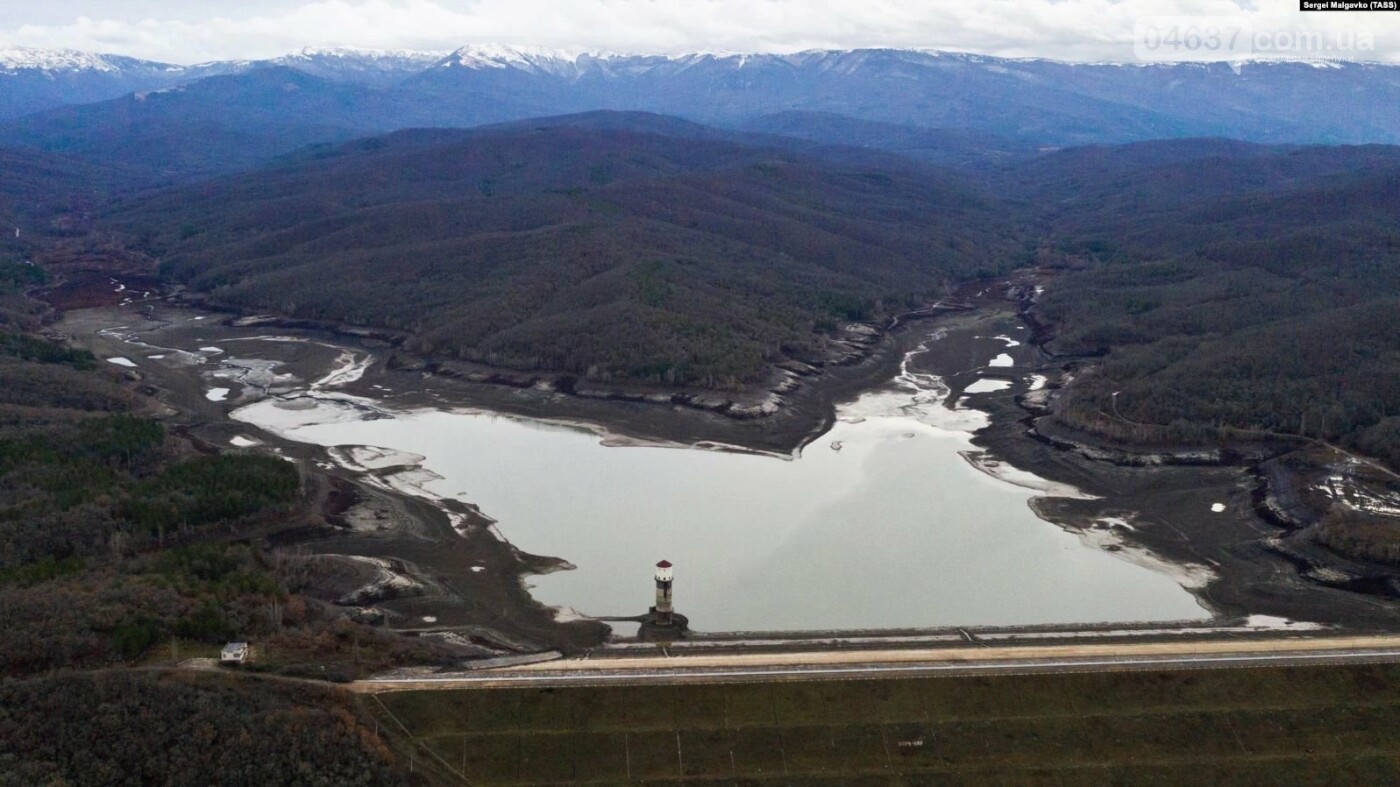 Загірське водосховище, січень 2021 року