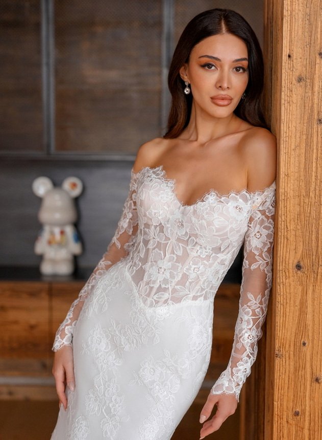 весільна сукня для розпису взимку